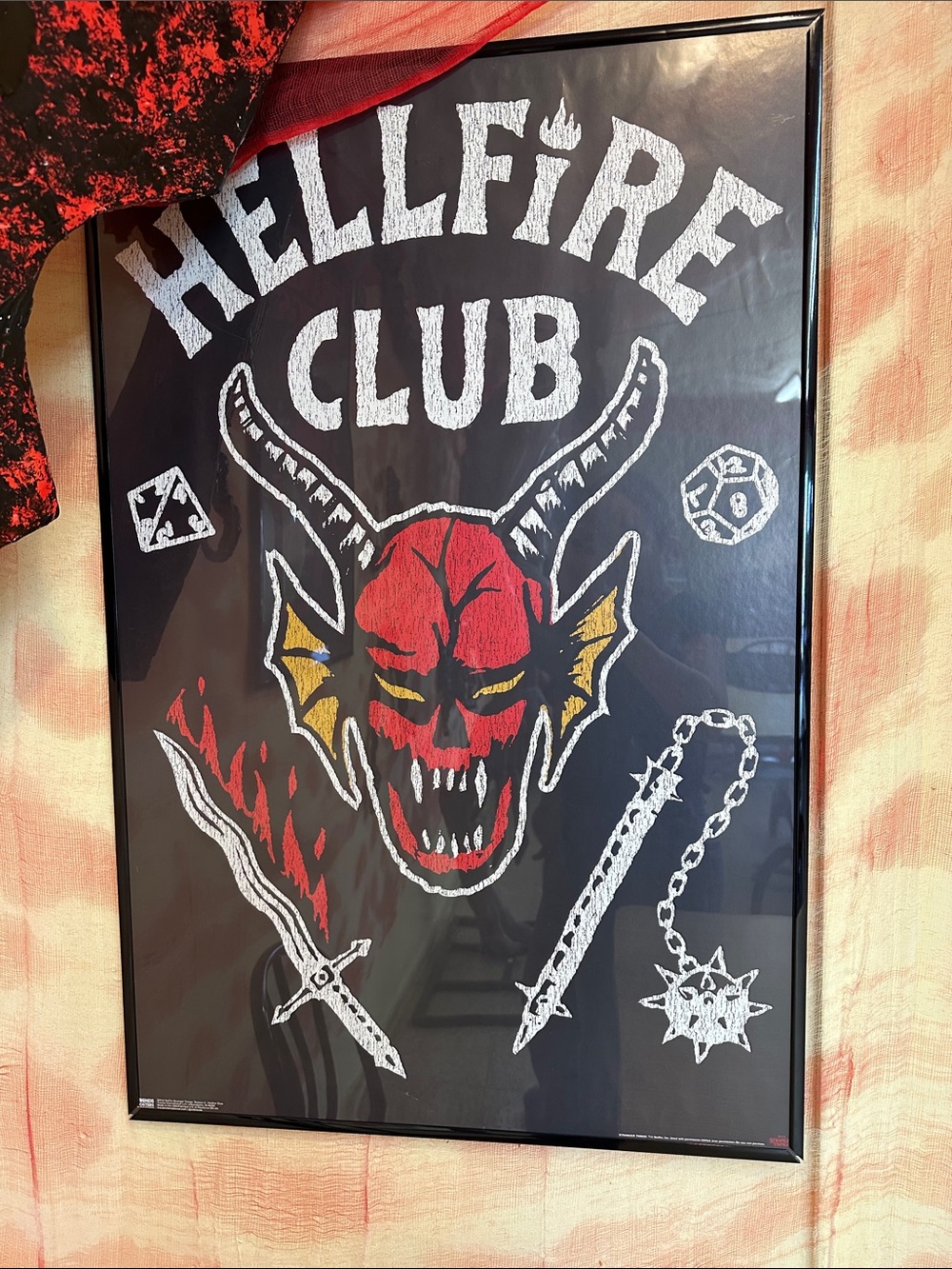 Stranger Things Hellfire Club Wall Art Poster